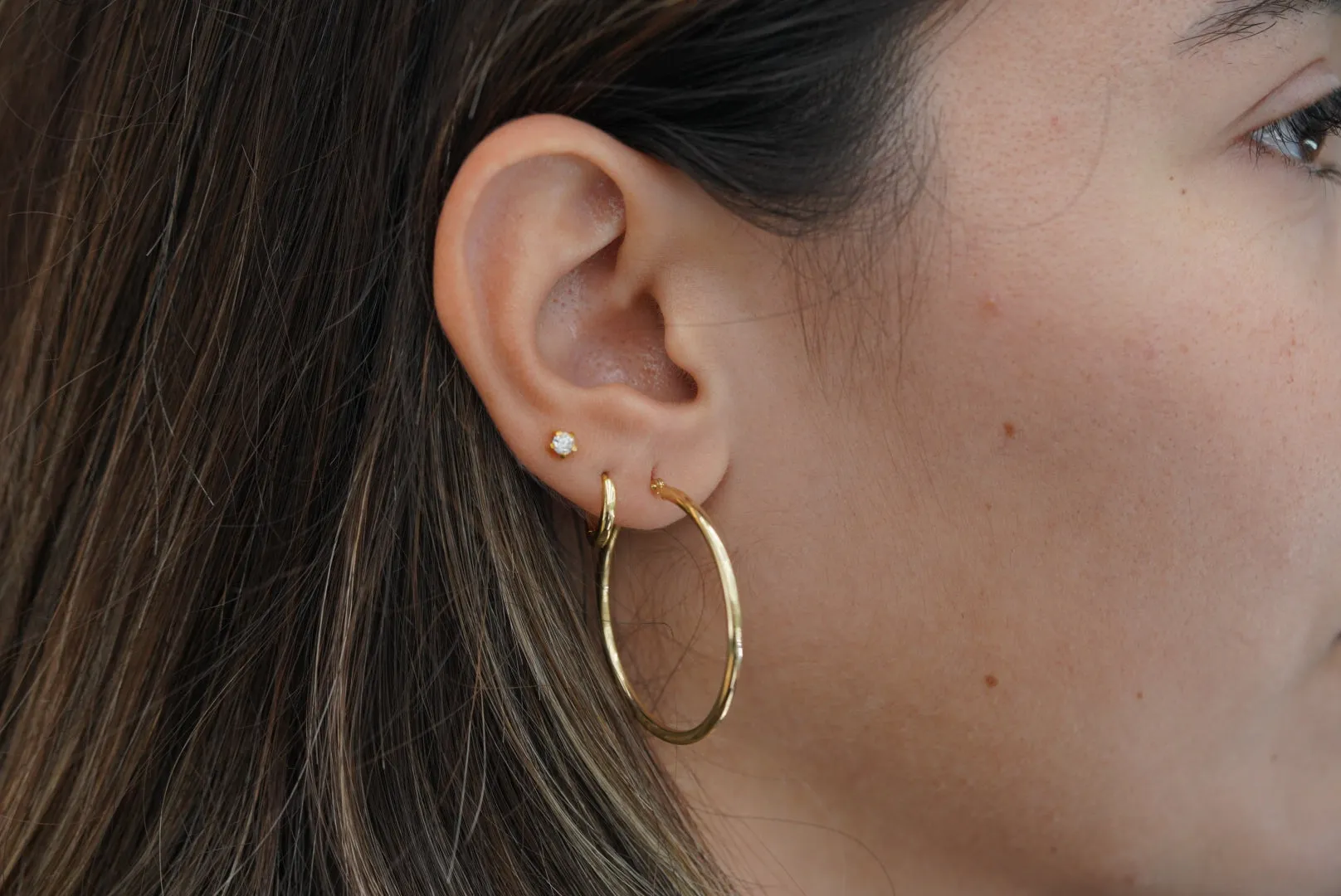 3 Pairs of Plain Gold Hoops – Timeless Essentials for Every Day