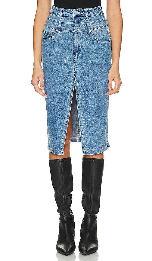 AFRM Maison Skirt in Blue