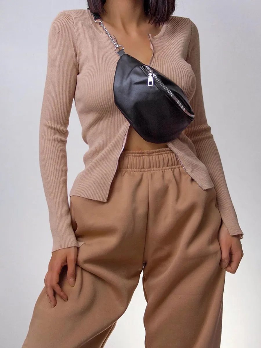 Barbara Oversized Fleece Joggers In Camel