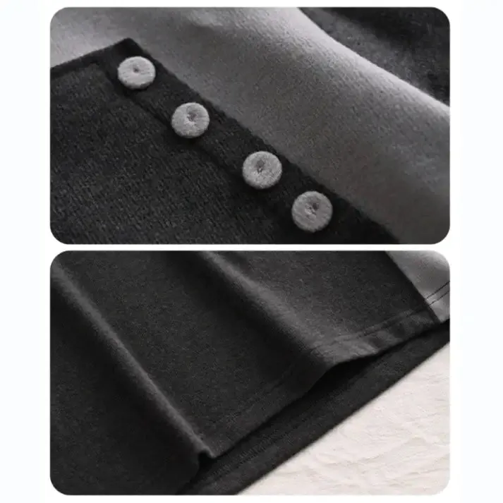 💃[Best Gift for Her] Fashion Casual Button-Spliced Warm Top