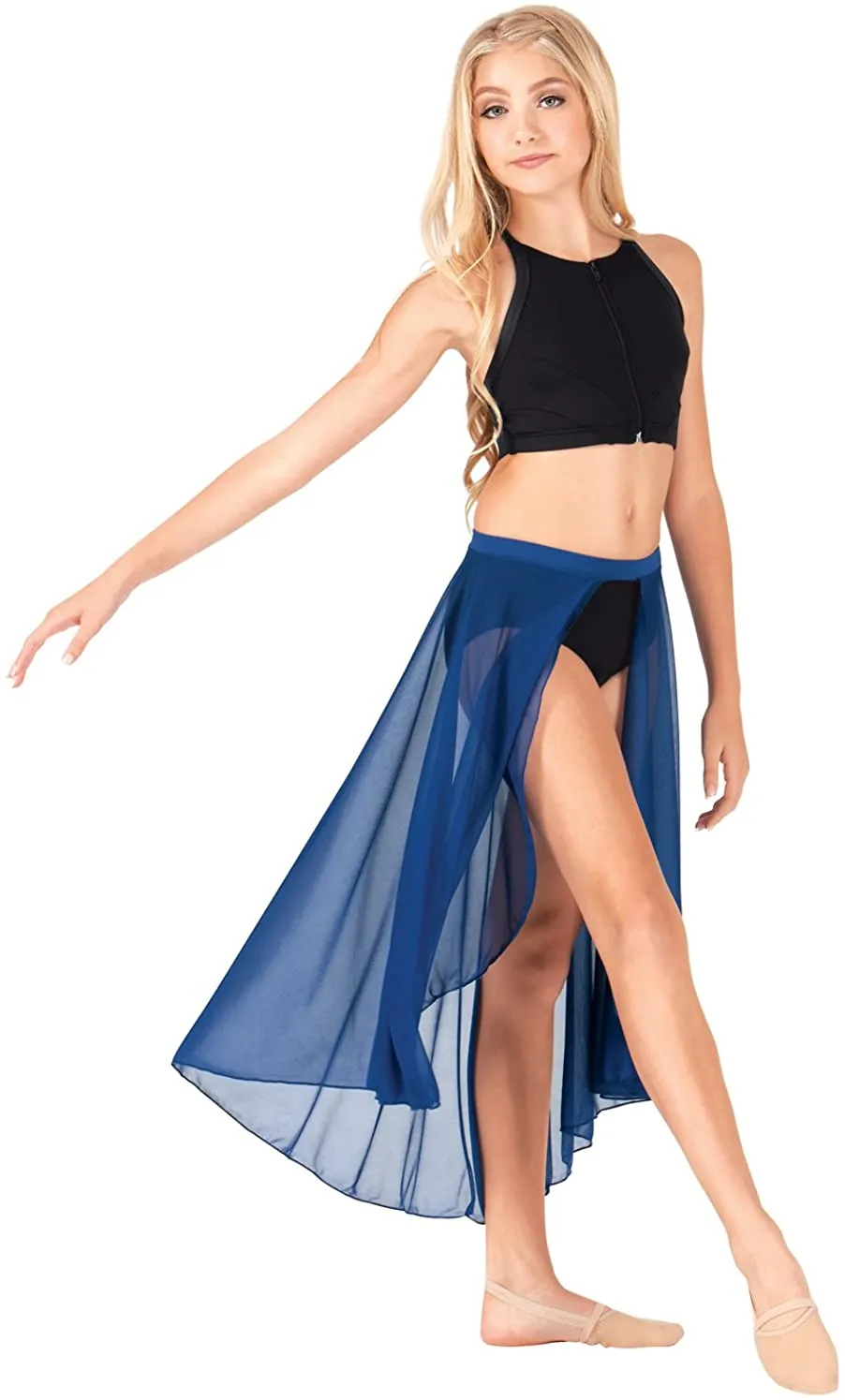 Bodywrappers Child Long Chiffon Skirt BW1105