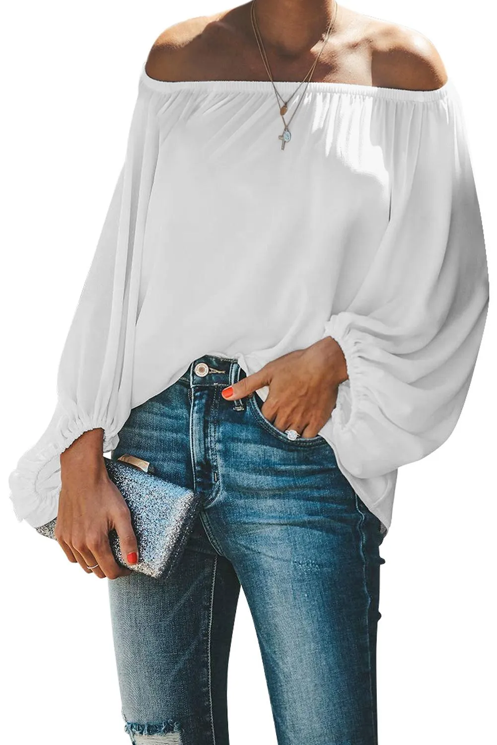 Bohemian Off-the-Shoulder Top