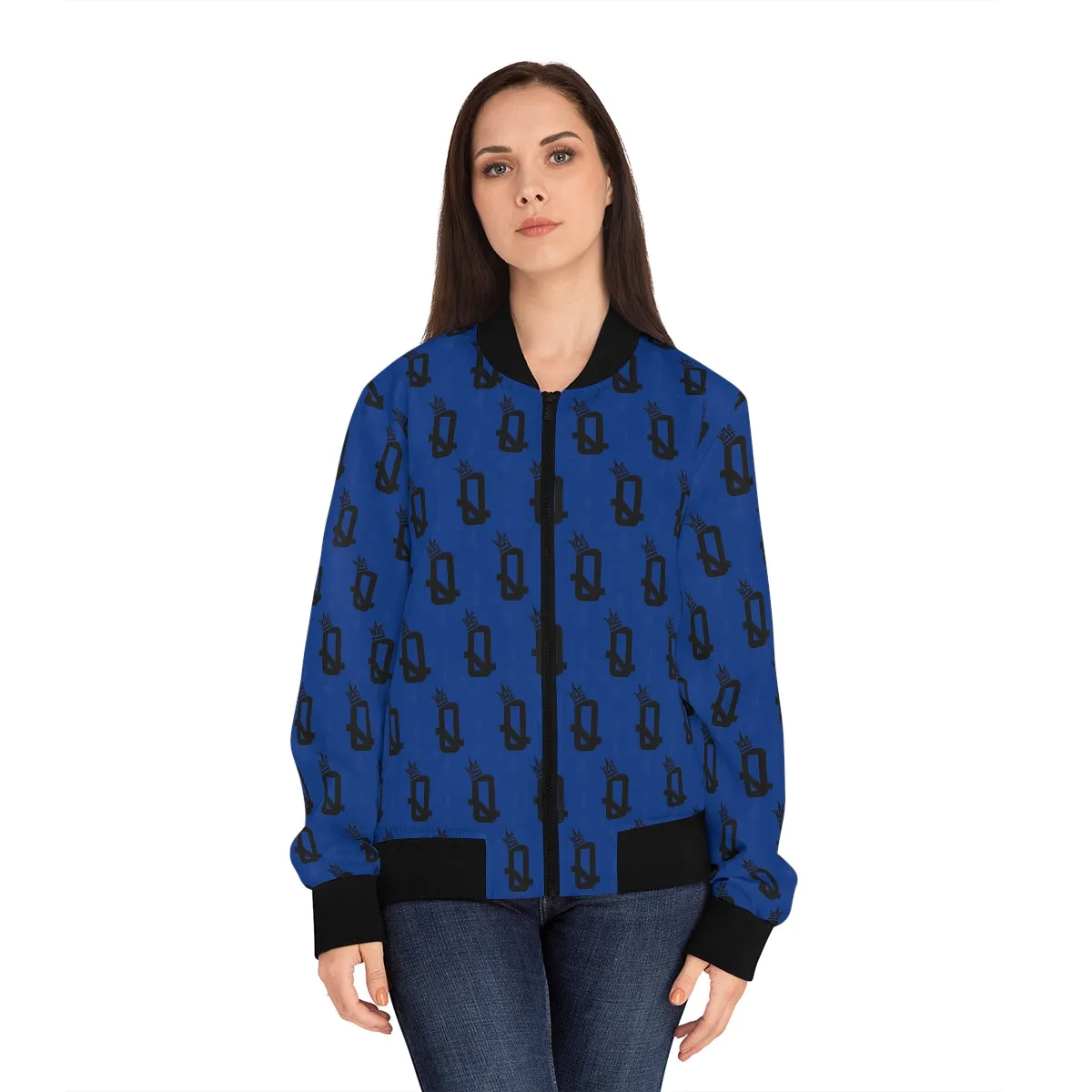 Brown Skin Ladies (Blue) Bomber Jacket
