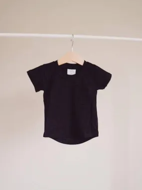 Brushed Cotton Tee - Black
