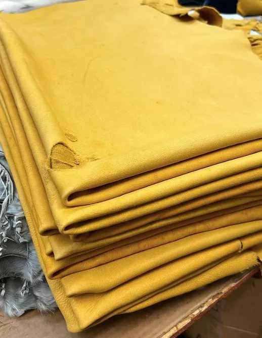 Buffalo hide (Bison) Polished Leather