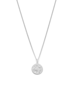 Cancer Petite Zodiac Necklace -Silver
