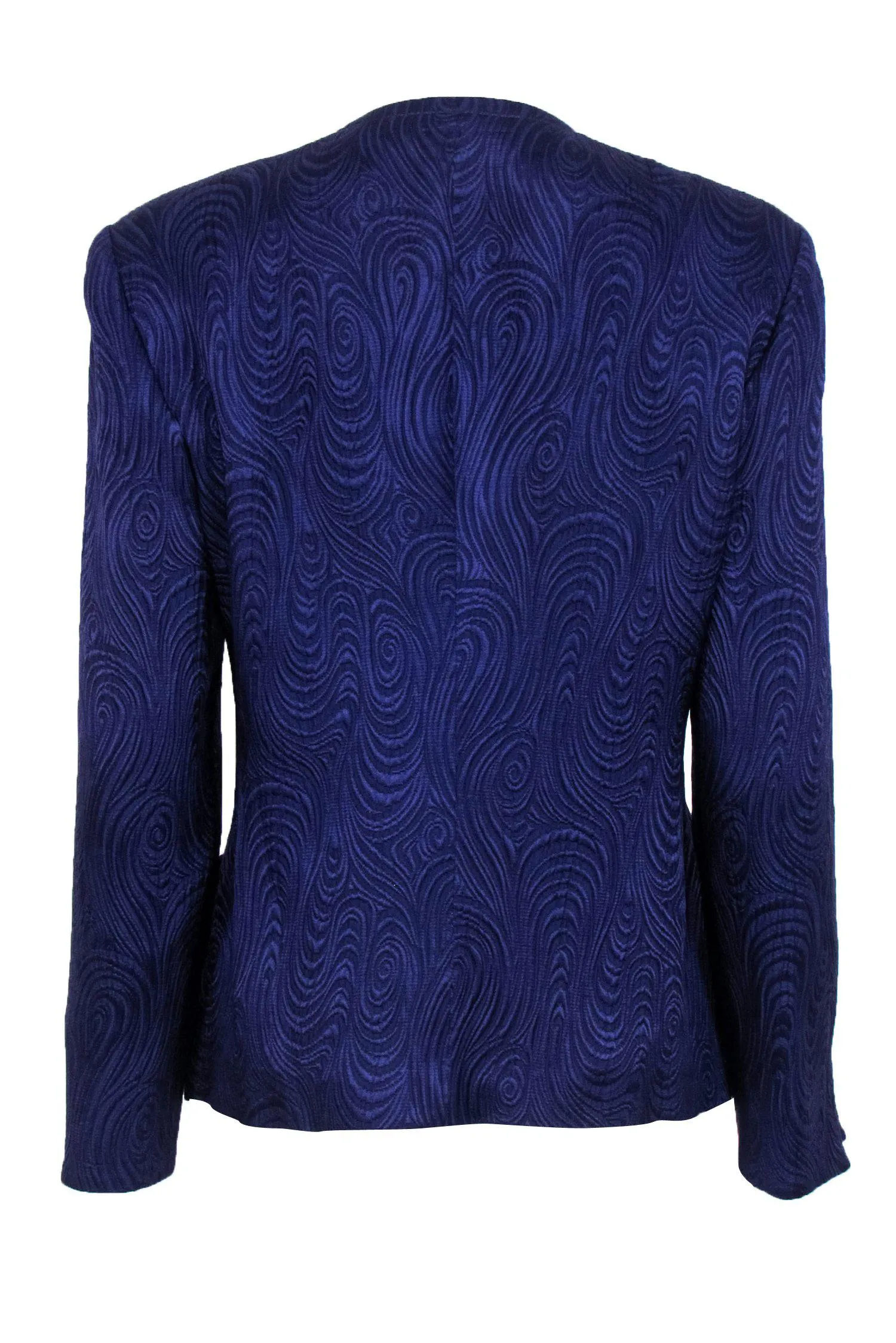 Christian Dior - Purple Swirled Textured Blazer Sz 12