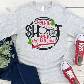 CHRISTMAS STORY Shoot Your Eye Out // CHRISTMAS Long Sleeve