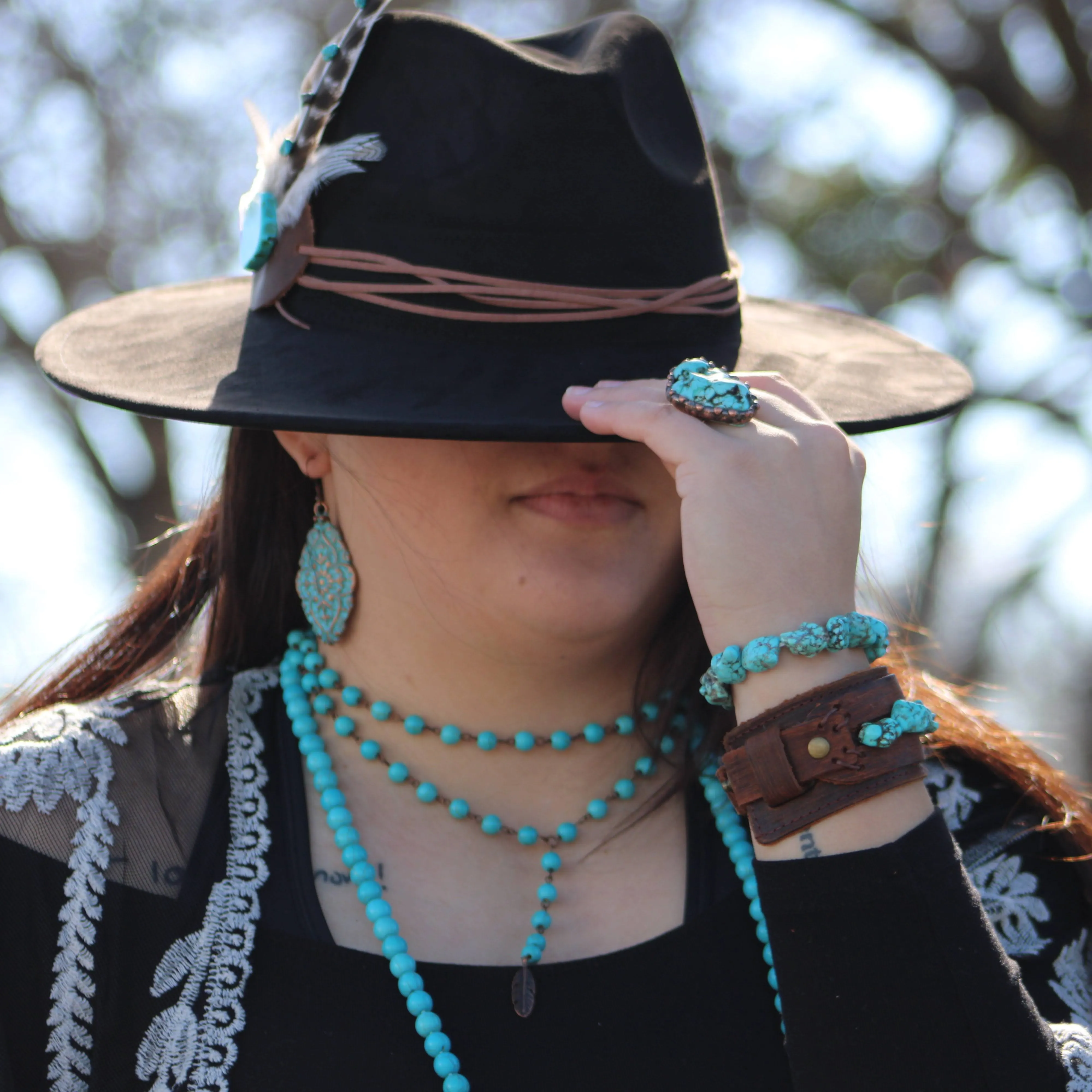 Chunky Turquoise Bracelet 801e