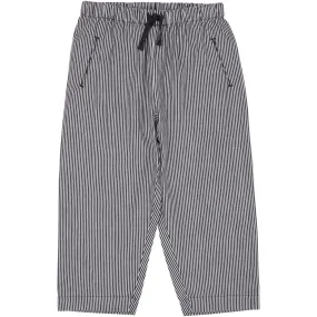 COPENHAGEN COLORS Navy Stripe Striped Yarndyed Pants
