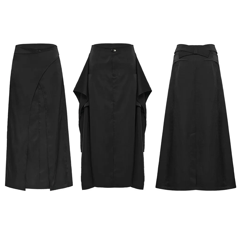 Cross strap mid waist long skirt OPQ-1431BQF