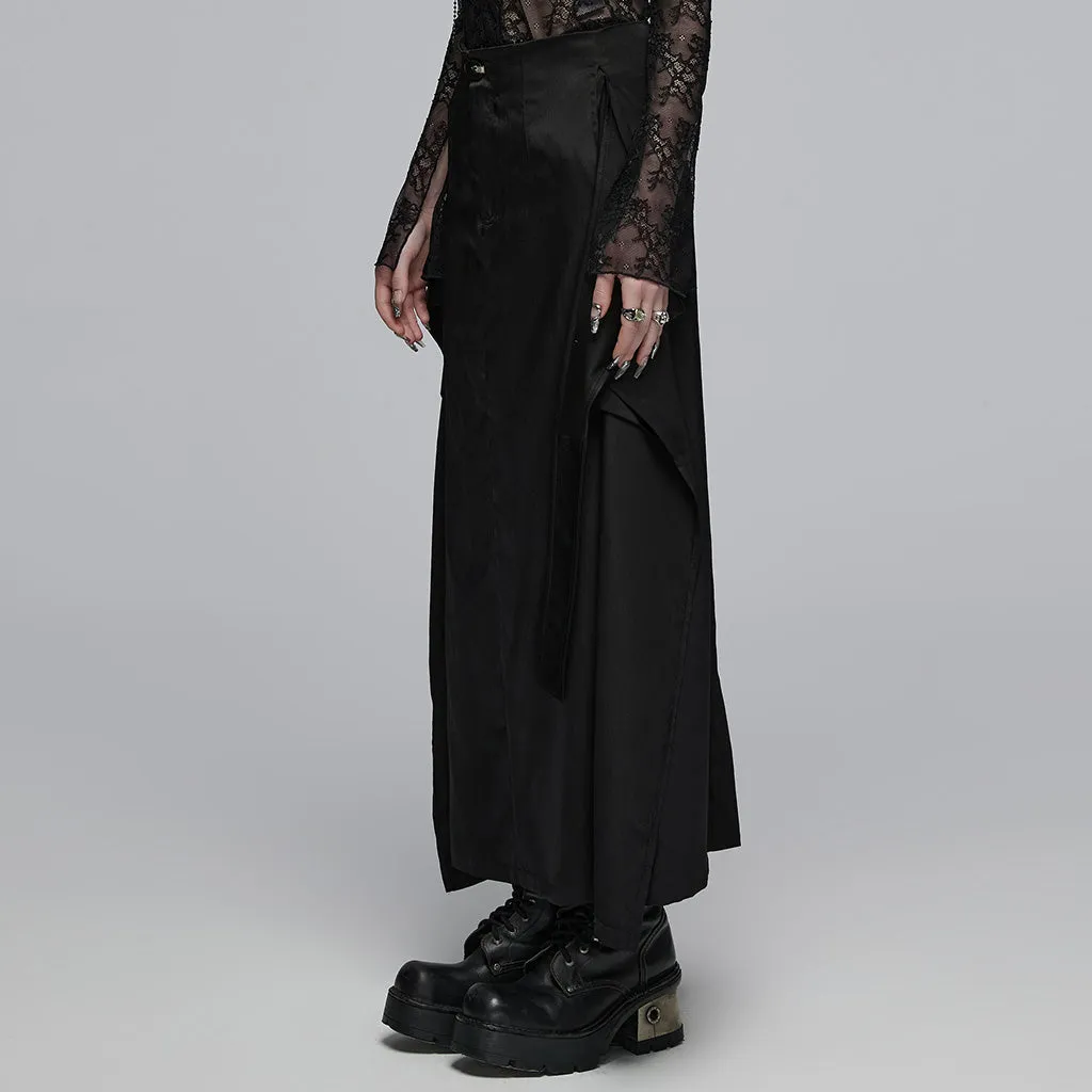 Cross strap mid waist long skirt OPQ-1431BQF