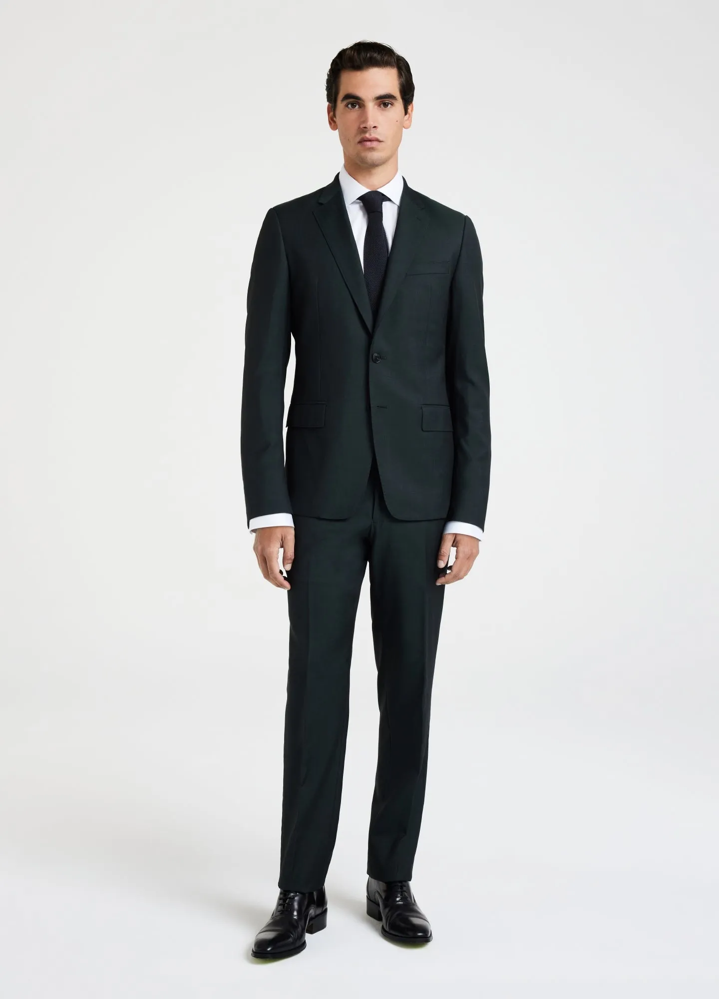Defined Twill Suit Pant Dark Khaki