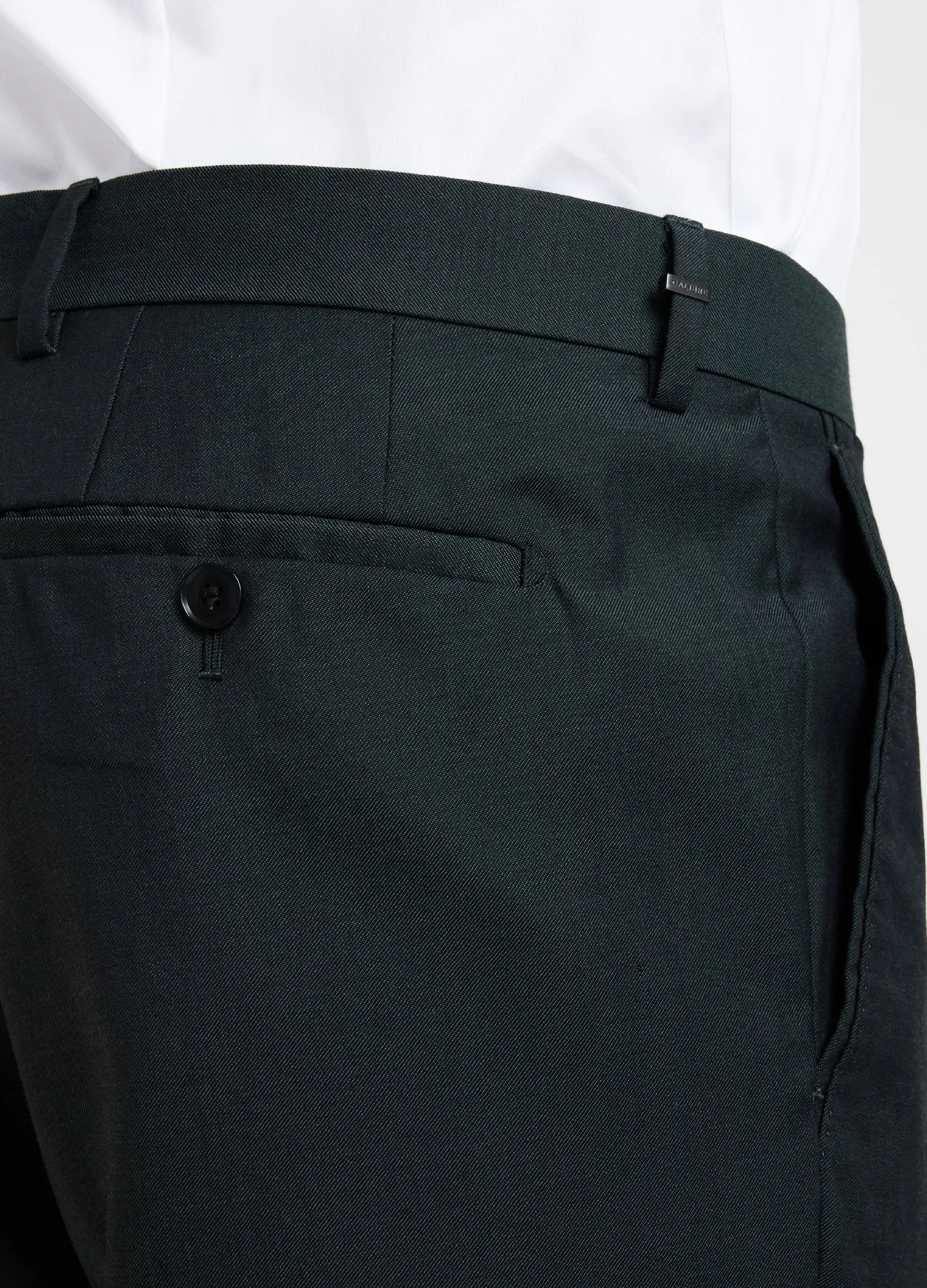 Defined Twill Suit Pant Dark Khaki