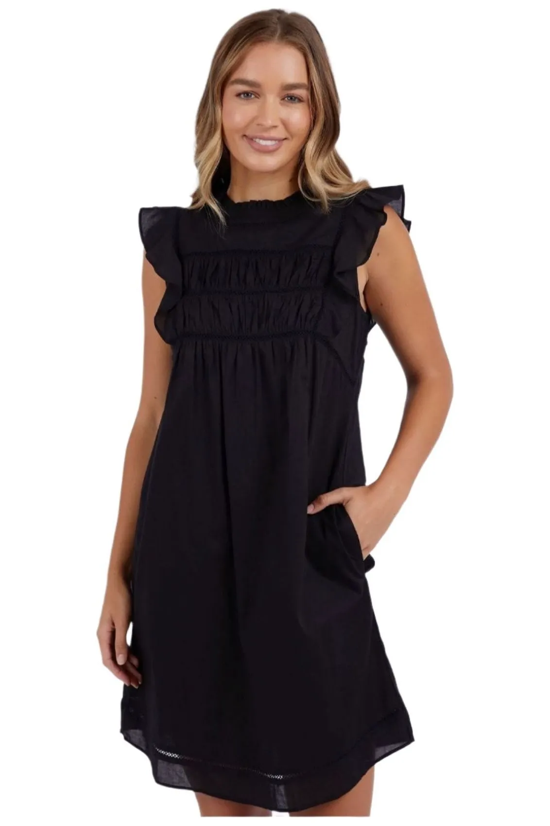 FOXWOOD FREYA DRESS - BLACK