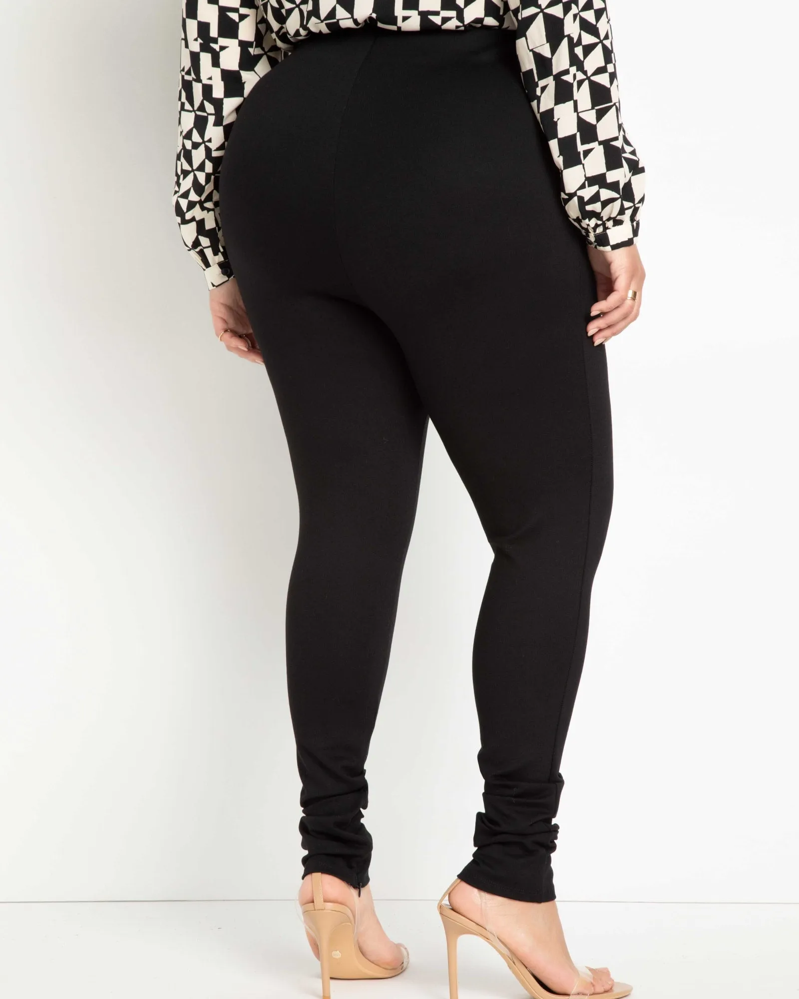 Gianna Inseam Slit Legging | Totally Black