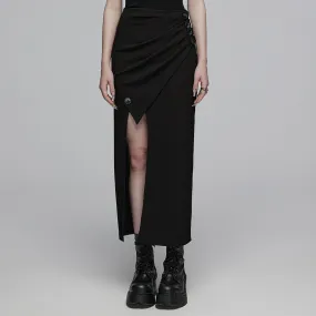 Knitted split long skirt OPQ-1442BQF
