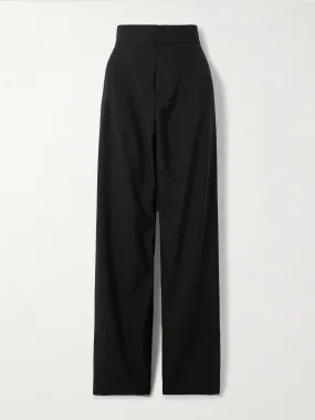 Lena twill straight-leg pants