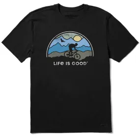 Men's Beautiful Biking Short-Sleeve Crusher Tee - Jet Black