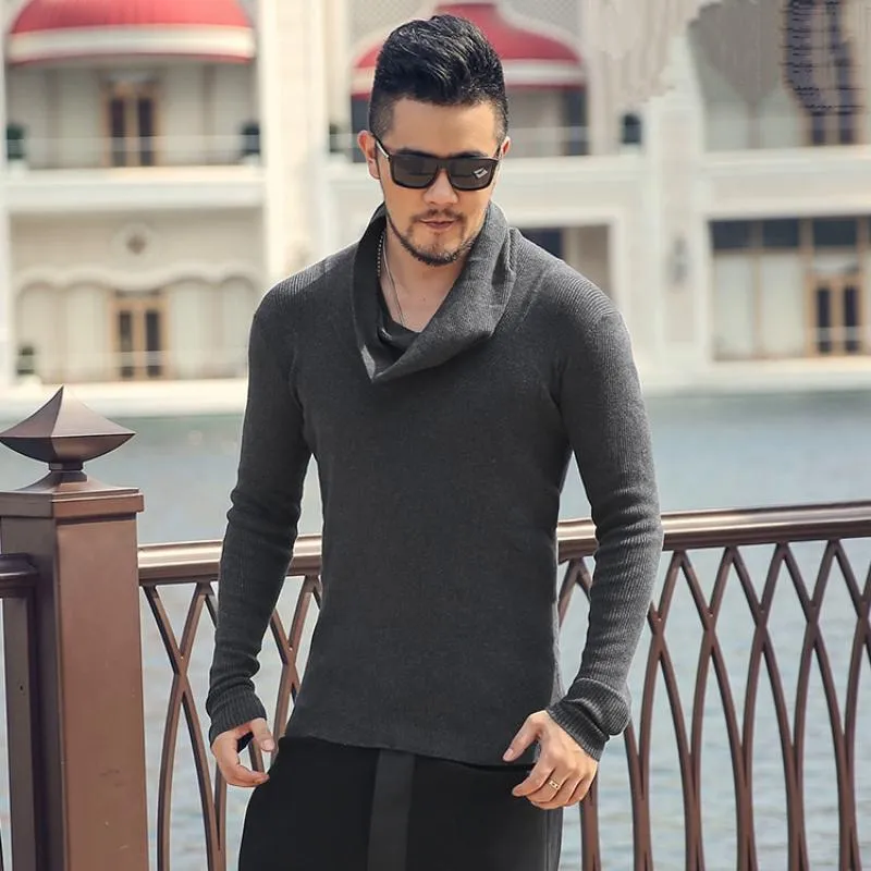 Men's Winter Thick Warm High Neck Sweater
