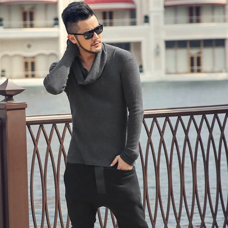 Men's Winter Thick Warm High Neck Sweater