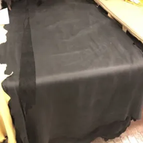 Moose Hide Touched Cowhide Leather Quality #1- Black