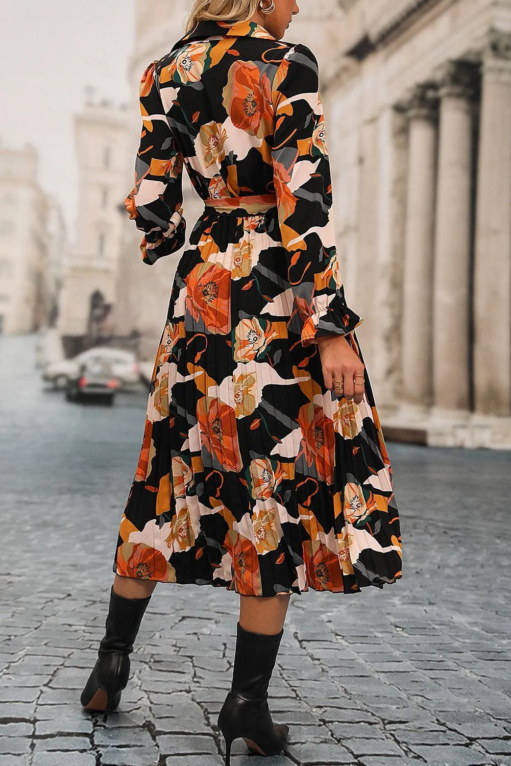 Multicolor Floral Print Waist