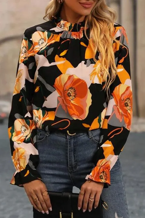 Multicolor Floral Print Waist