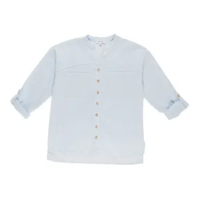 mySTYLE Women's Stripe Linen Shirt