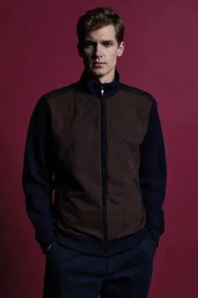 Navy Zip Front