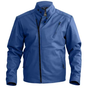 NWT Stylish Blue Men Synthetic  Leather Jacket