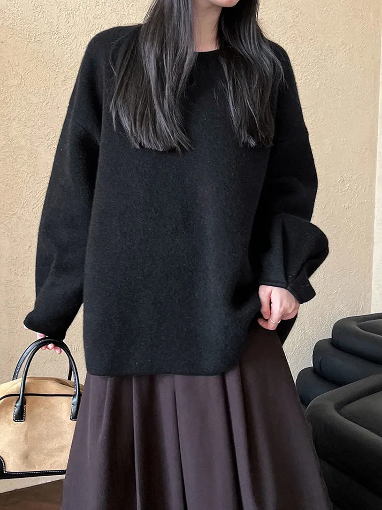 Patricia Back Button Knit Woman Sweater