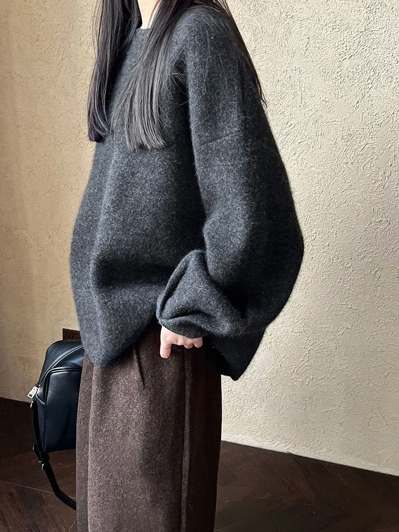 Patricia Back Button Knit Woman Sweater
