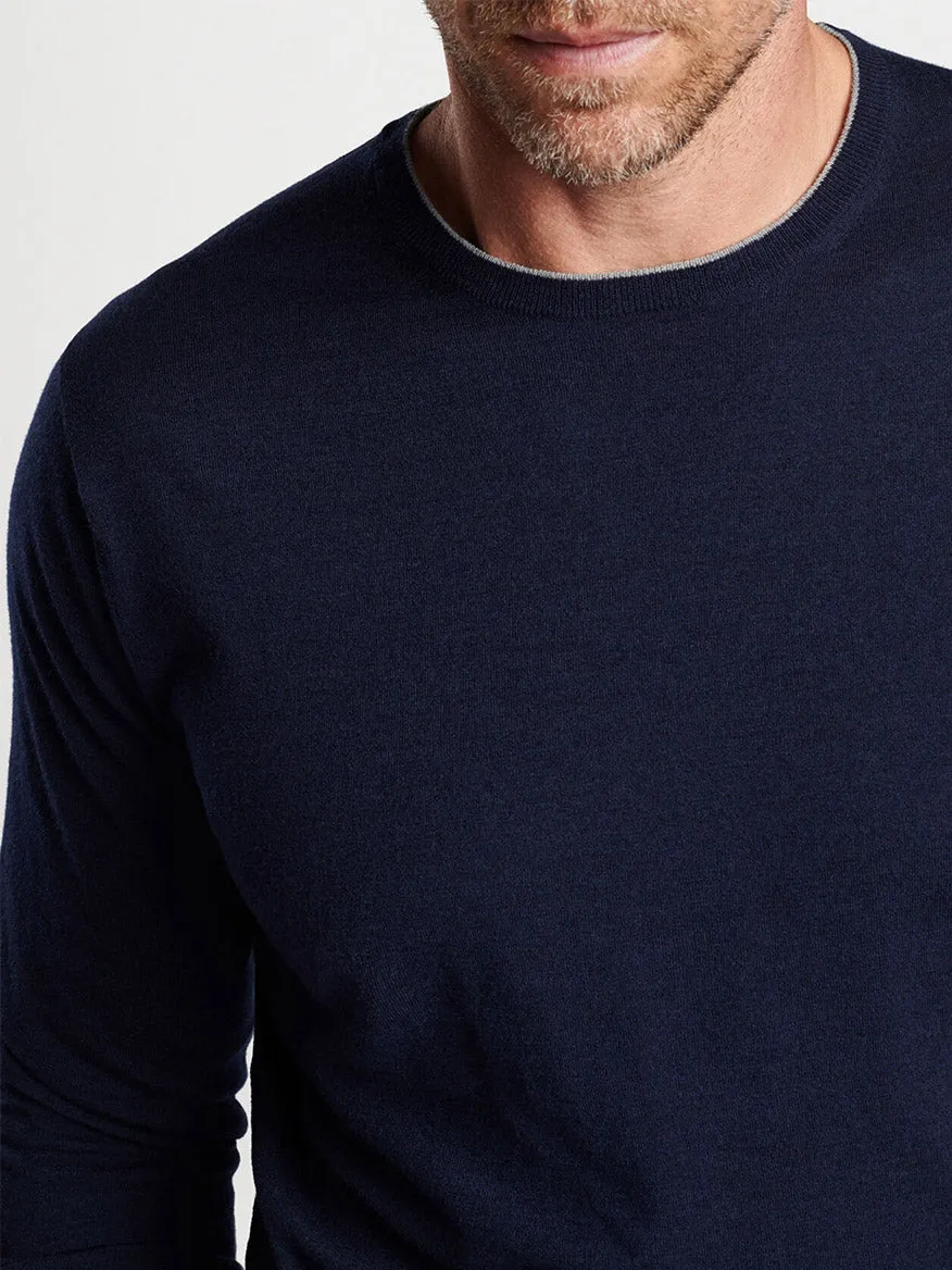 Peter Millar Excursionist Flex Crew in Navy