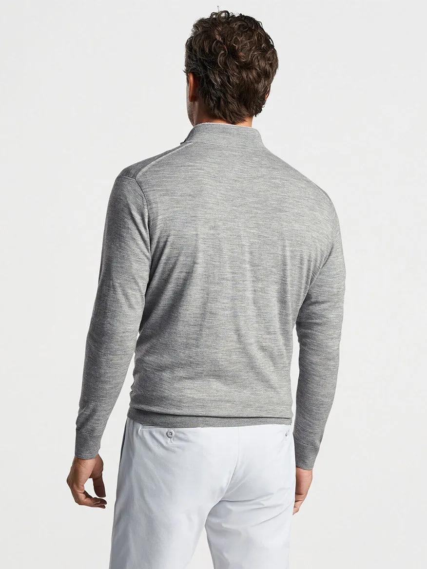Peter Millar Excursionist Flex Quarter-Zip in Gale Grey