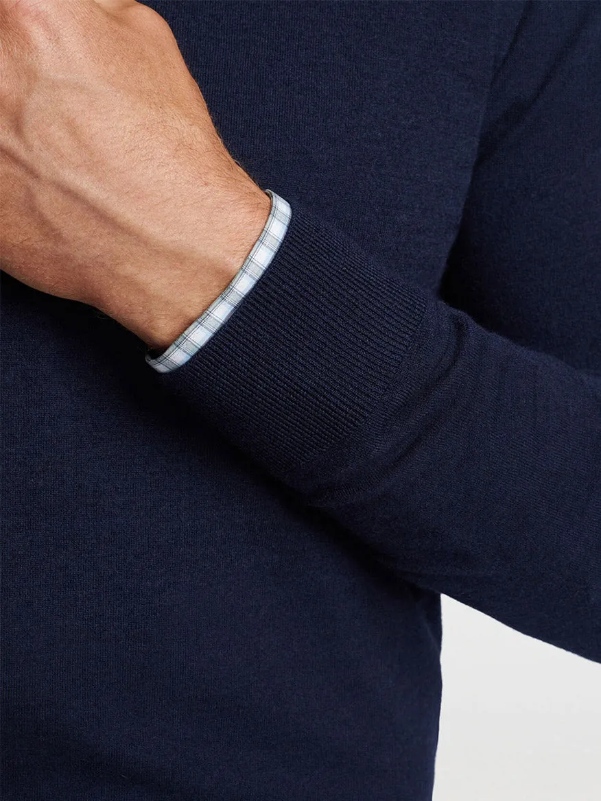 Peter Millar Excursionist Flex Quarter-Zip in Navy