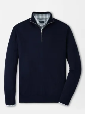 Peter Millar Excursionist Flex Quarter-Zip in Navy