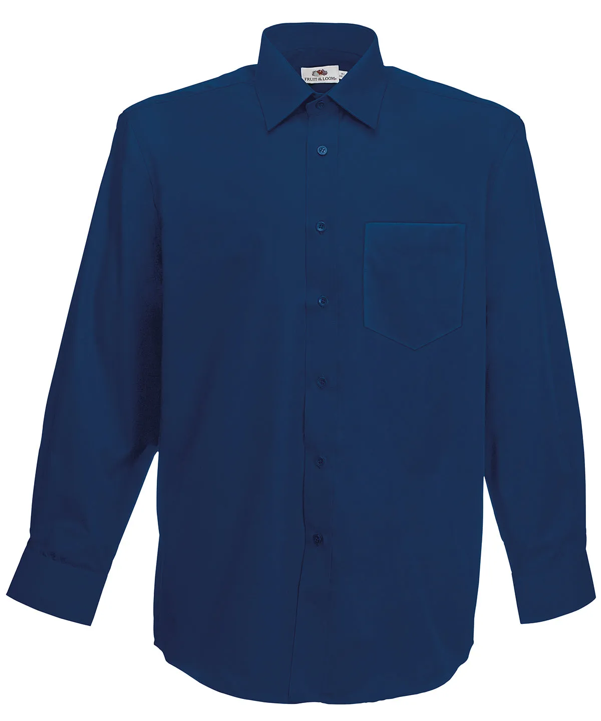 Poplin long sleeve shirt | Navy
