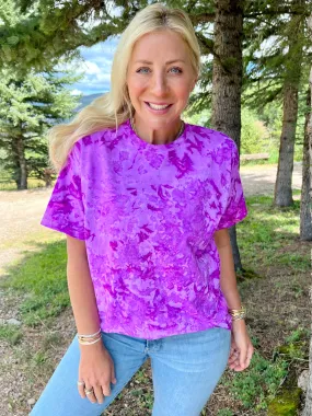 Purple Passion Tie-Dye Tee - Blank