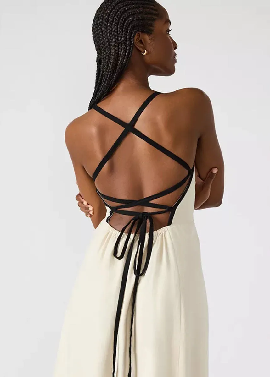 Riyan Midi Dress - Natural
