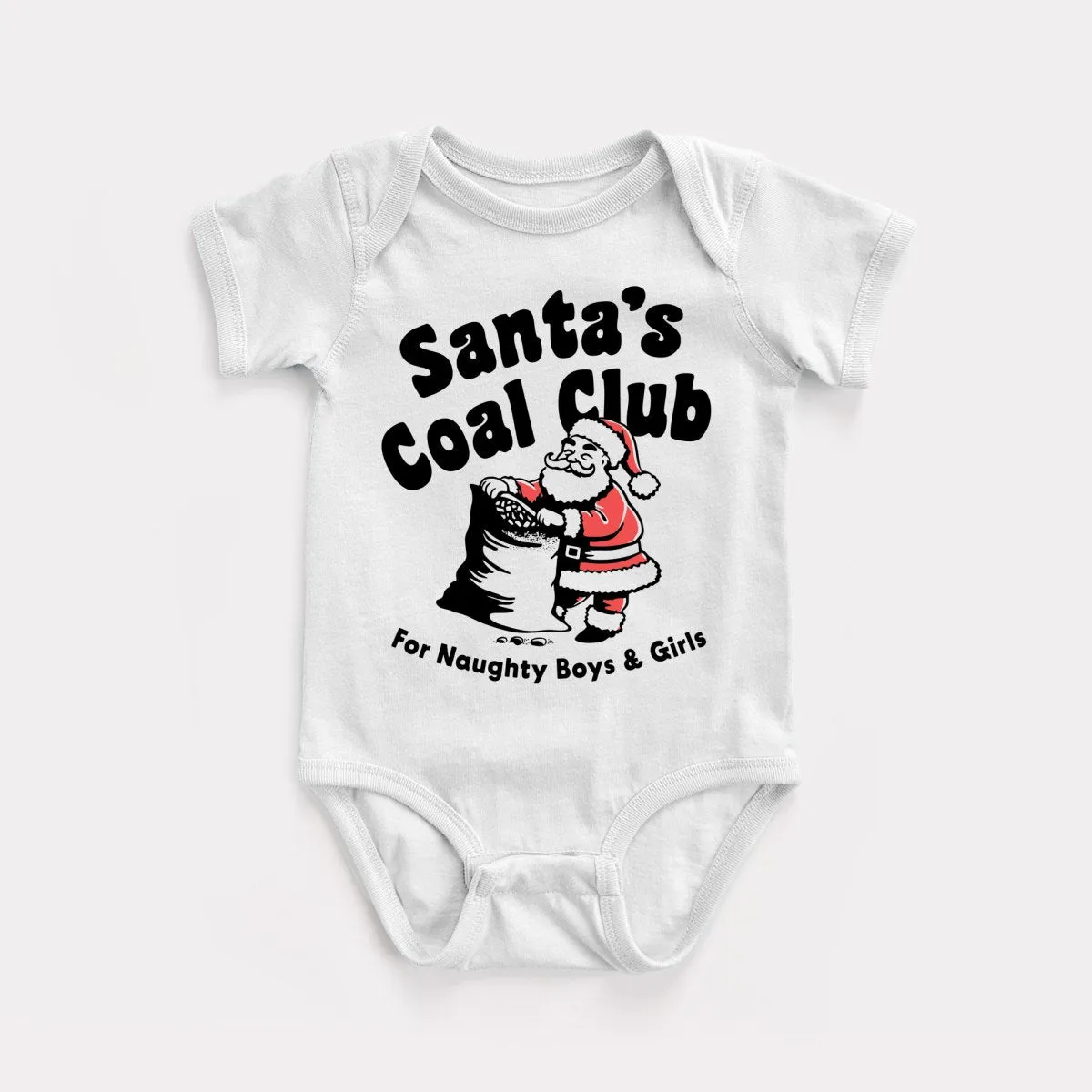Santa's Coal Club Baby Bodysuit