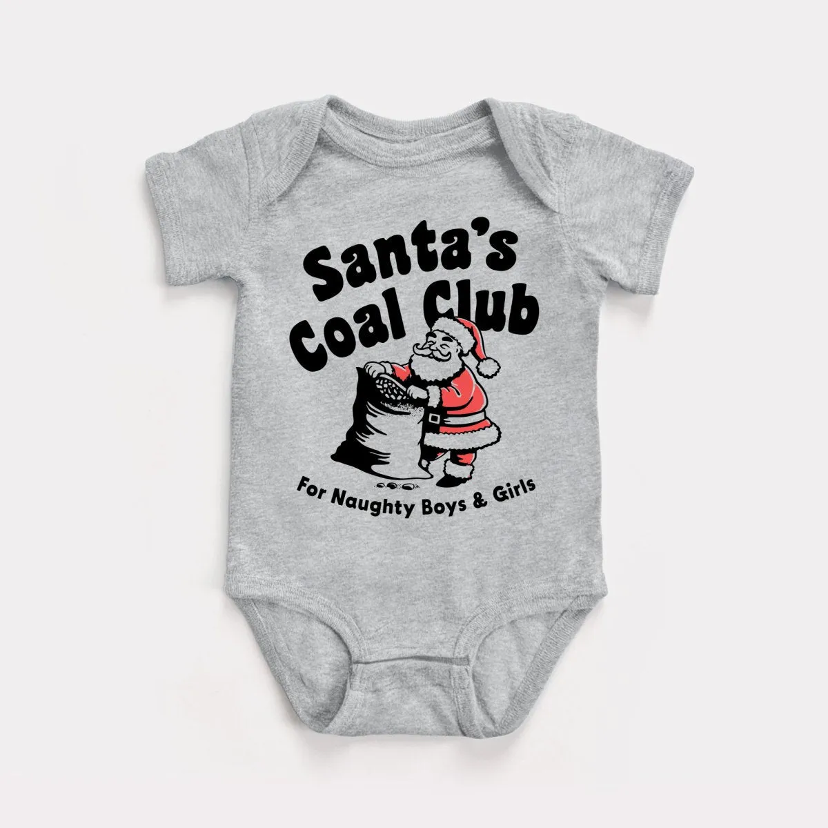 Santa's Coal Club Baby Bodysuit