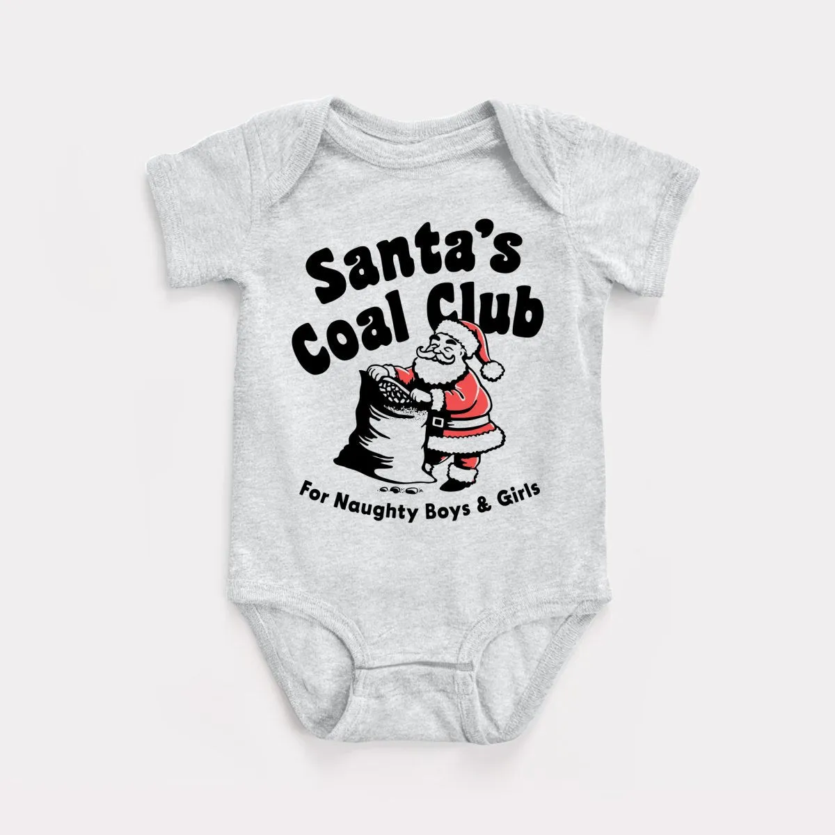 Santa's Coal Club Baby Bodysuit