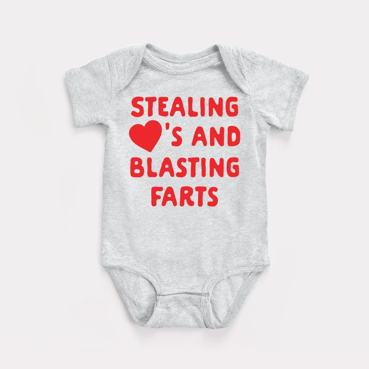 Stealing Hearts Blasting Farts Baby Bodysuit