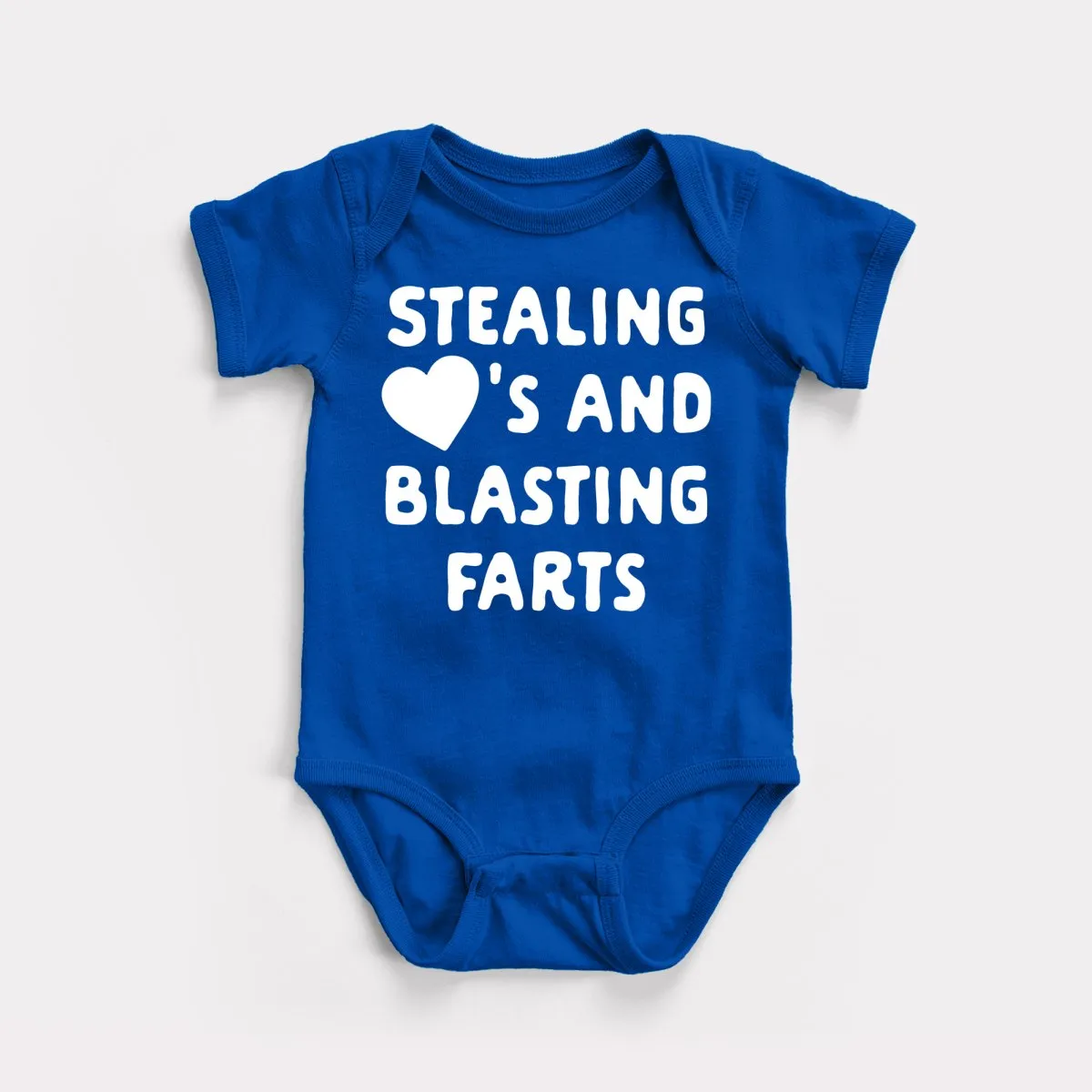Stealing Hearts Blasting Farts Baby Bodysuit