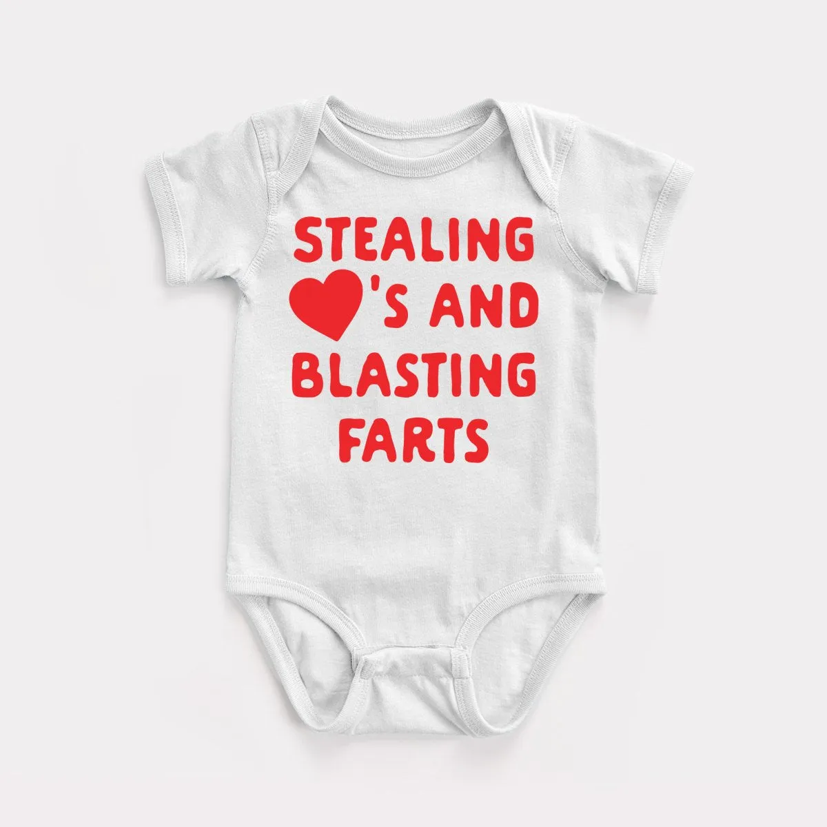 Stealing Hearts Blasting Farts Baby Bodysuit