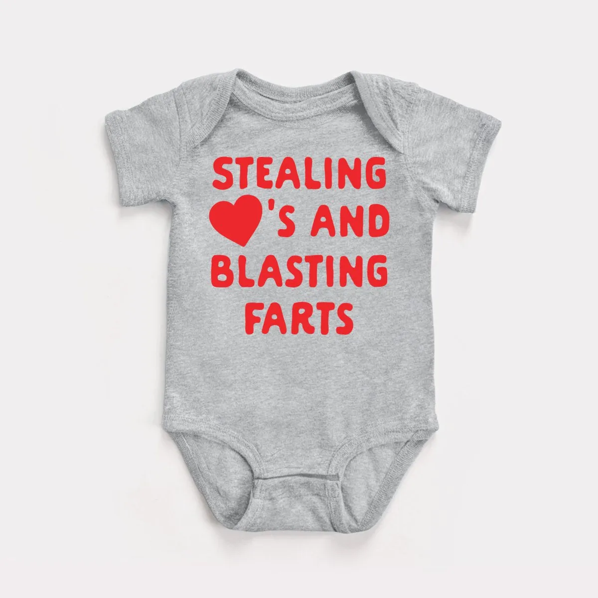 Stealing Hearts Blasting Farts Baby Bodysuit