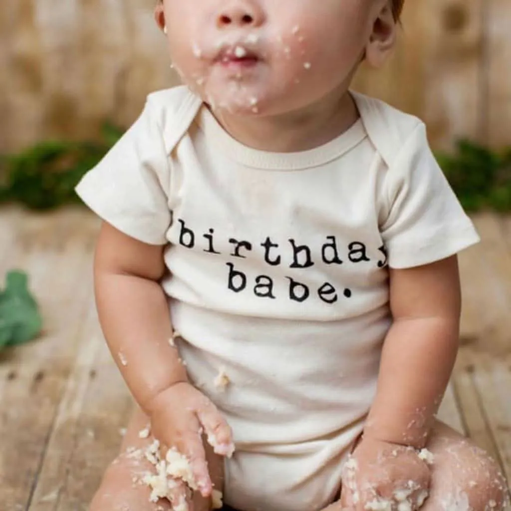 Tenth & Pine Birthday Babe Organic Cotton Onesie