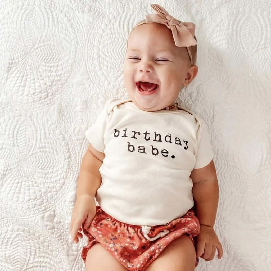 Tenth & Pine Birthday Babe Organic Cotton Onesie