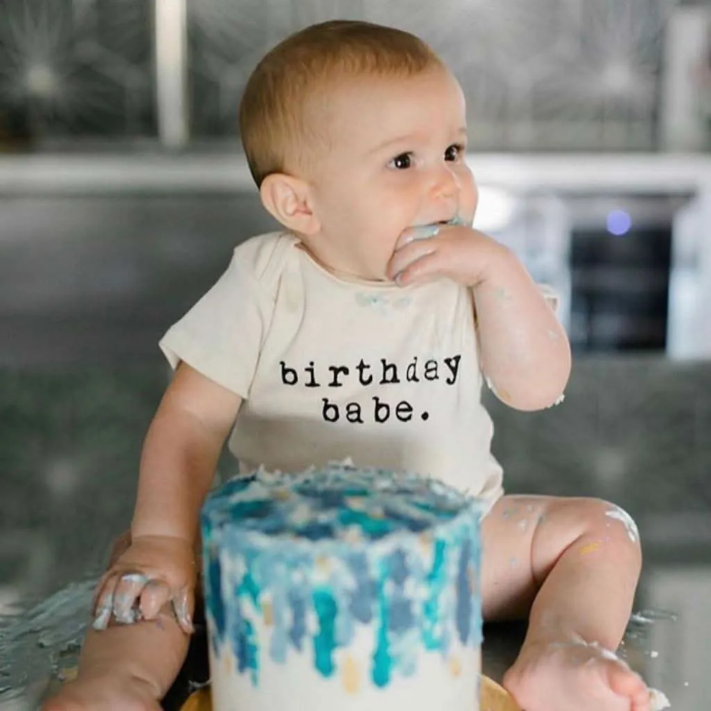 Tenth & Pine Birthday Babe Organic Cotton Onesie